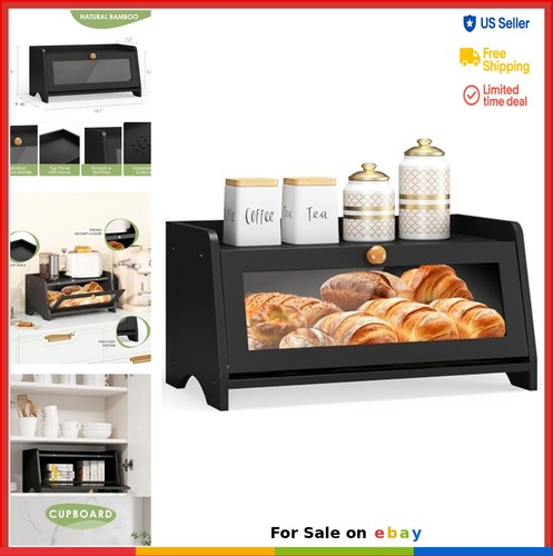 Bamboo bread box - bamboo,
