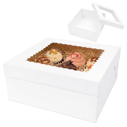 Pack white cake boxes - boxes, with